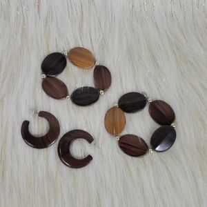 Cookie Lee Bracelets and Earring Set